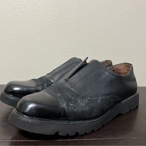 Donald J. Pliner Cloud Black Slip on Leather Loafer Women's Size 9.5